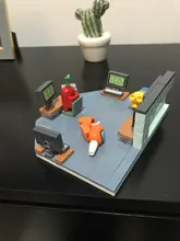 Entre juego nosotros espacio guerras alienígenas modelo bloques de construcción Mini muñecas anime figuras de acción de bloques Idear niños creativos juguetes de bricolaje