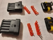 Way-Amp Electrical-Wire-Connector-Plug Super-Seal Waterproof for 2-5sets-Kit 2-Pin 1/2/3-/..