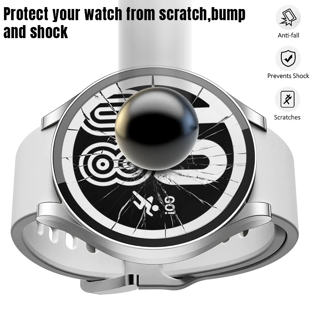 Case for Samsung Galaxy Watch 4 44mm 40mm Full Coverage Bumper Case with Tempered Glass Protective Cover Screen Protector Case for Samsung Galaxy Watch 4 44mm 40mm Full Coverage Bumper Case with Tempered Glass Protective Cover Screen Protector
