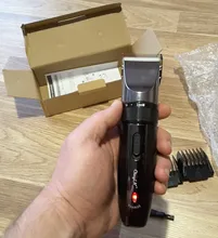 Cortadora de cabello profesional afeitadora de barba bigote recargable con cuchilla de cerámica de titanio recortadora de pelo eléctrica bajo ruido máquina de peluquería para hombres