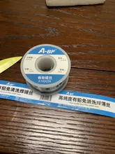 Rollo de alambre de estaño de soldadura A-BF, alambre de colofonia estañado para soldar de alto brillo, no tóxico para Estación de soldadura de hierro