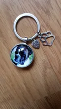DIY personalizado perro foto Llavero-perro y amor de cristal colgante de forma de corazón Mini llavero coche regalo clave Souvenir para niños y niñas