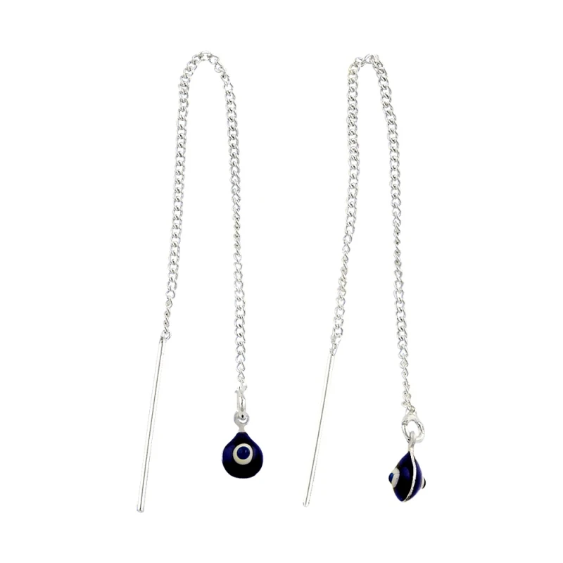 

Silver 925 Sterling Eye Japanese Earrings
