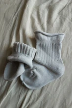 Calcetines cálidos de otoño-invierno para bebés, de 0 a 24M, 12 colores, calcetines de algodón peinado para niños y niñas, calcetines para infantes suaves y cálidos