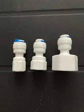 Reverse Osmosis RO Water System Fitting 1/4 3/8 Inch 8mm OD Hose Tube 1/4 1/2 3/4