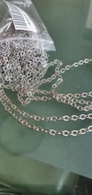 5 metros 1,5, 2,0, 2,5mm Oval cadenas para fabricación de joyería DIY suministros de pulsera de collar de cadena de resultados