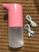 Dispensador automático de jabón con Sensor de inducción infrarrojo, dispositivo desinfectante de manos para baño, espuma sin contacto