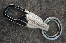 Llaveros con grabado personalizado para hombre y mujer, llaveros de acero inoxidable, Metal, grabado, nombre personalizado, Logo, regalo para hombre y mujer, DK372