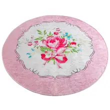 Antdecor круглый коврик для ванной с розами, круглый ковер 4" 100 см