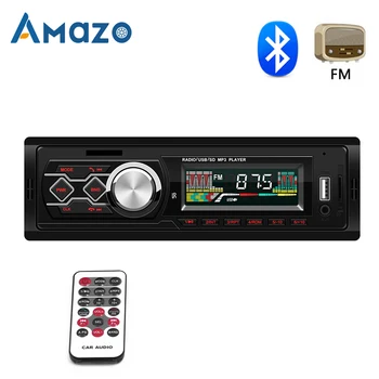 

1 Din Stereo Car FM Radio In-Dash Autoradio 1din 12V Remote Control Bluetooth Audio Music Car MP3 Player USB/TF/AUX-IN