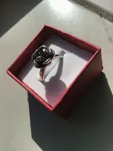 Anillo de plata de primera ley con forma de rosa para mujer, sortija, plata esterlina 925, estilo retro, defensa personal, japonés, coreano