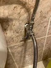 Faucet Hose Tank-Hooked-Holder Shower-Sprayer T-Adapter Bidet Toilet Bathroom Brass Easy-Install