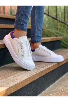 

Chekich CH092 GBT Male Shoes WHITE/BLUE 418197473