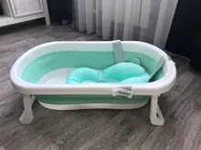 Bañera plegable grande para bebé, Cubo de baño portátil, base antideslizante, bañeras de baño portátiles para bebés recién nacidos, bañera antideslizante para niños