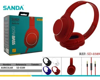 

extra bass helmet headphones 3.5mm cable with microphone for laptop tablet mobile sanda SD-0389