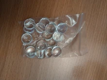6mm 8mm 10mm 12mm 14mm 16mm 18mm 20mm 25mm 30mm 35mm redonda plana trasera cabujón de vidrio transparente, alta calidad, promoción al por mayor