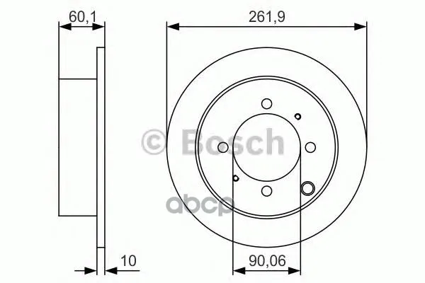 Тормозной Диск Задний 0986479s53 Bosch арт. 0986479S53