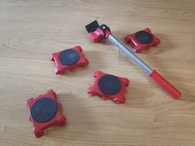 Herramienta para Mover muebles elevador de transporte cosas pesadas barra con rodillo móvil de 4 ruedas 37MD