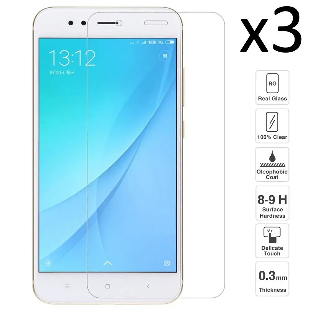 Xiaomi Mi 5x/My A1 набор из 3 предметов протектор экрана из закаленного стекла против царапин ультра тонкий легко установить
