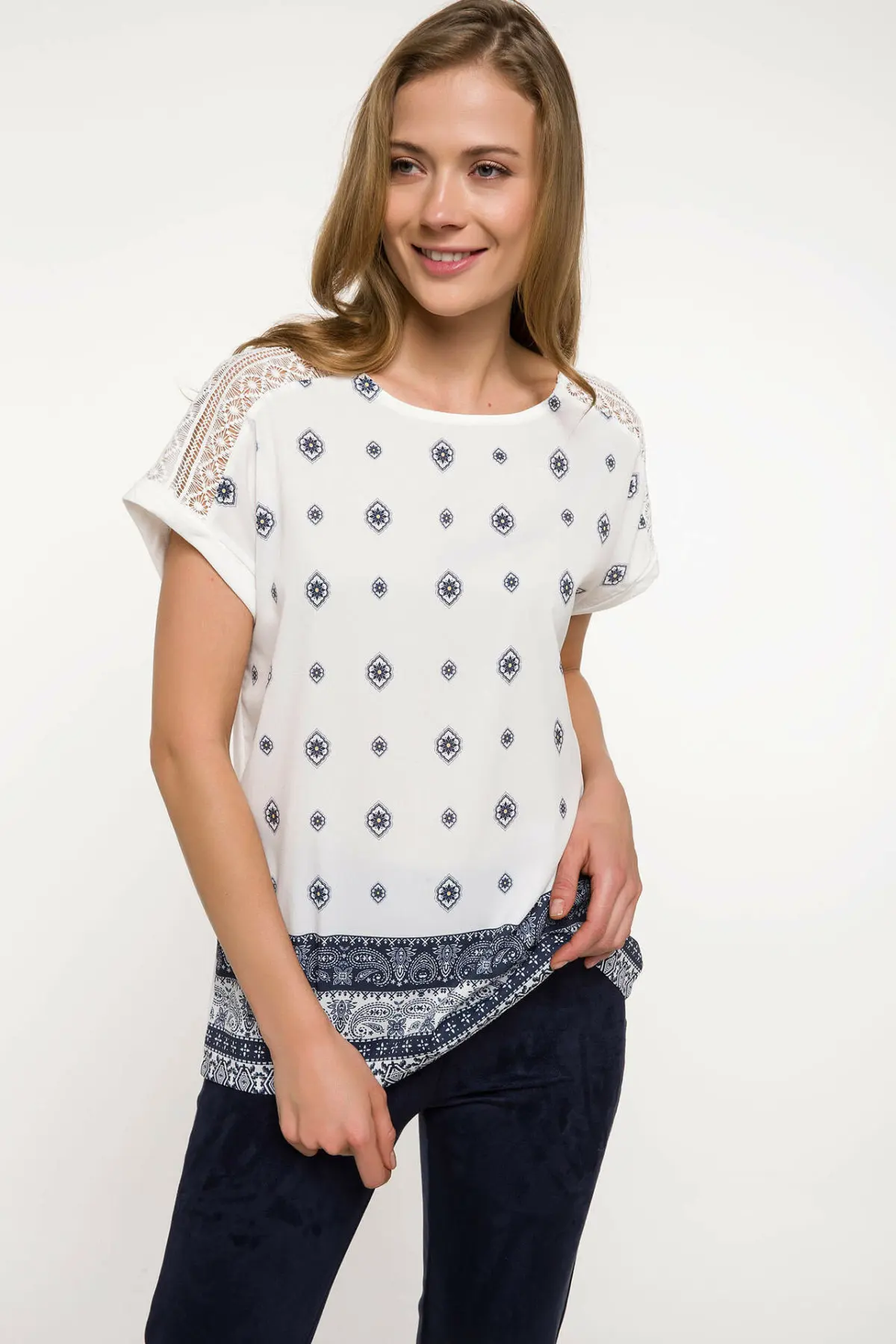 T Shirt I8121AZ18SM с короткими рукавами DeFacto|Футболки| |