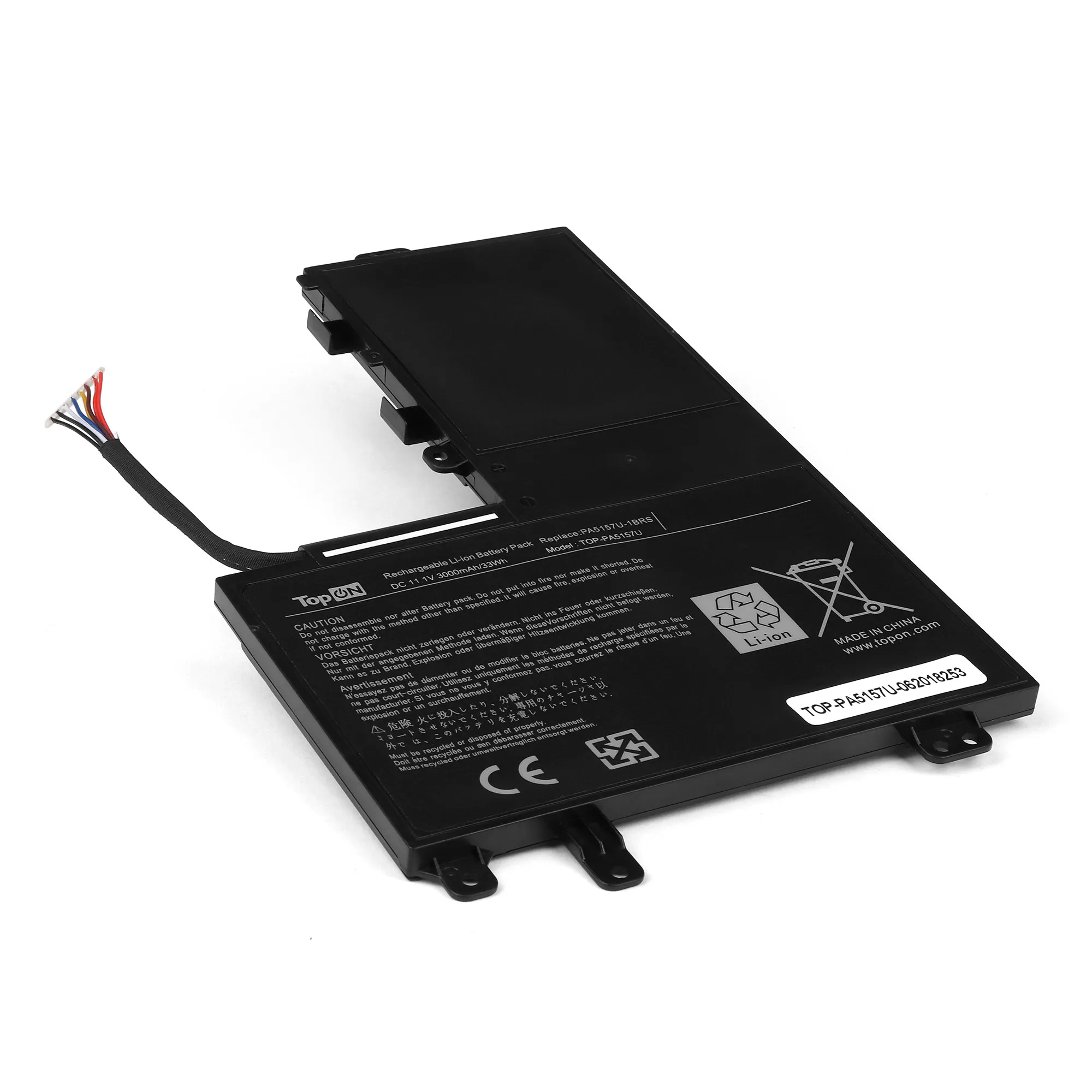 Аккумулятор для ноутбука Toshiba Satellite E55T M40-A M50-A U40T U50T T940 Series. 11.1V 3000mAh 33Wh. PN: PA5157U |