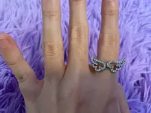 Color plata alas de Ángel anillo ajustable Micro Pave Zircon anillos para articulaciones para mujeres de moda anillos de apertura joyería de mujer regalo de amante