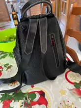 Mochila De Cuero genuino para mujer, morral de piel auténtica, a la moda, combina con todo, bolso de viaje personalizado de gran capacidad para dumplings