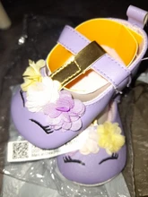 Zapatos de unicornio con flores para niñas pequeñas, calzado de piel sintética con suela blanda para cuna, primavera y otoño, de 0 a 18M, novedad de 2019