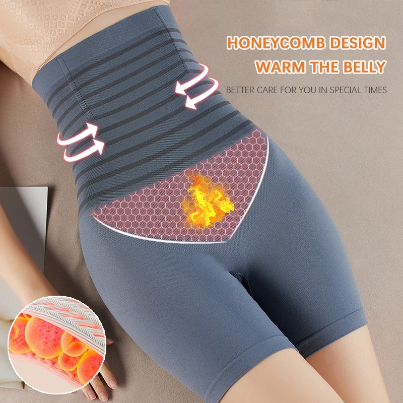 Flarixa High Waist Flat Belly Panties Plus Size Seamless Women's Shorts Body Shaping Boxers XXL Safety Shorts Slimming Underwear