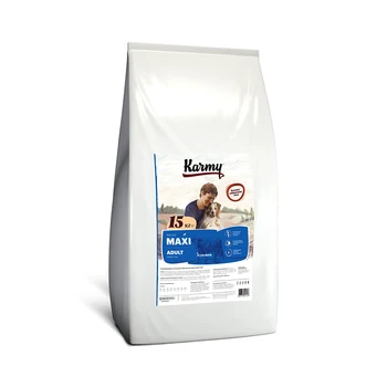 

Dry food Karmy maxi эдалт for dogs large breeds телятина 15кг