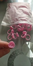 Venta al por mayor 50/100 Uds desechables pegamento para extensión de pestañas anillos pegamento para extensión de pestañas titular pegamento contenedor del pigmento del tatuaje