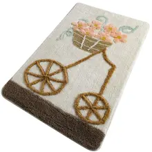 Коврик для ванной-коврики | коврик для ванной нескользящие Противоскользящие коврики Alacati Salmon 60X100 см