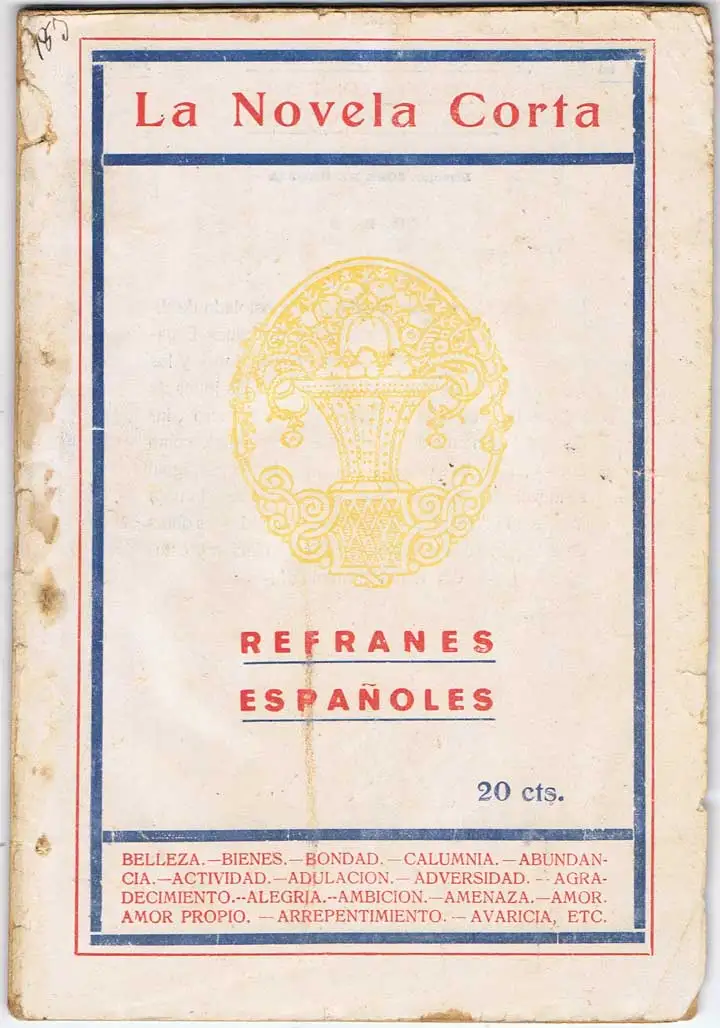 Sayings Spanish. The Novella Year IV N ° 183 AliExpress