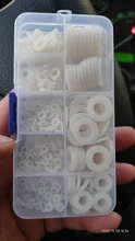 Spacer Washer Gasket-Ring Seals Plastic Flat 500pcs Black White M4 M2.5 M6 M5 M3 M8 M10