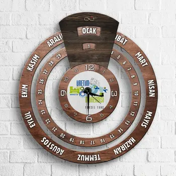 

Personalized Professional Production Engineer Infinite Mayan Calendar Wooden Wall Clock-1