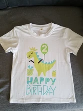 Camiseta de cumpleaños de dinosaurios para niños, playera de 1 er cumpleaños, camiseta de fiesta de dinosaurios, regalo temático