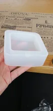 Moldes de silicona para Resina epoxi de Cenicero redondo cuadrado artesanal, para hacer bricolaje, accesorios, caja de joyería, Kit de resina UV para aromaterapia