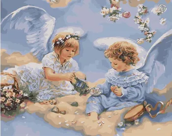 

Painting by numbers PK 55005 Tea Party Angels 40*50 exclusive