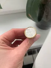 Hooks Furniture-Knobs Shell-Nordic Bathroom Kitchen Brass Gold KAK Pastoral Hallway Wall