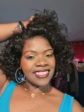 Beeos-peluca corta con rulos de corte Pixie 250%, 4x4, pelucas de cabello humano brasileño Remy, cabello humano de 8 pulgadas prearrancado con pelo de bebé