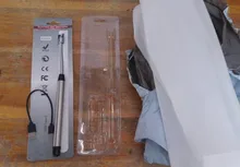 A prueba de viento LED USB recargable de larga barbacoa cocina encendedor de cocina a Gas arco de Plasma de velas sin llama de inusual encendedores al aire libre