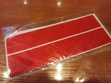 10 unids/set coche pegatina reflectante flecha cinta de advertencia de seguridad pegatina para coche parachoques maletero Reflector peligro cinta estilo de coche