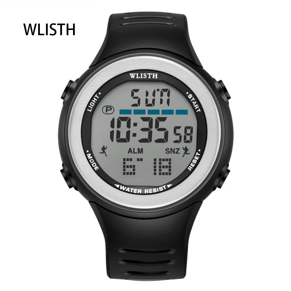 

WLISTH Men's watches Male Watch Waterproof Digital Watch Outdoor Sports Multifunctional Watch Casual Men Dress Bracelet Watch