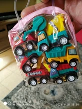 6 uds juguete de modelo de coche atrás coche vehículo móvil camión de bomberos modelo Taxi chico Mini juguetes regalo Diecasts juguete para los niños