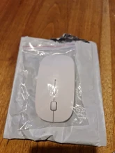 Kebidumei-ratón óptico portátil 2 en 1 para PC, periférico inalámbrico con modo Dual, Bluetooth 5,0 + 2,4 Ghz, 1600 DPI, ergonómico, ultrafino