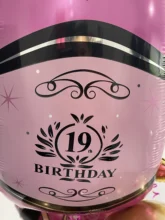 Globo de helio grande con copa de champán para niños y adultos, decoraciones para fiesta de cumpleaños, suministros para fiestas y eventos