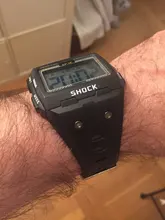 Reloj deportivo Digital multifunción para hombre, cronógrafo con alarma, 5Bar, luz trasera, pantalla cuadrada, resistente al agua, números grandes