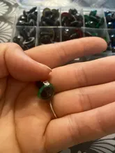 Ojos de seguridad de animales para juguetes, caja de accesorios de plástico de colores variados de 8mm, 10mm, 12mm, 100 Uds.