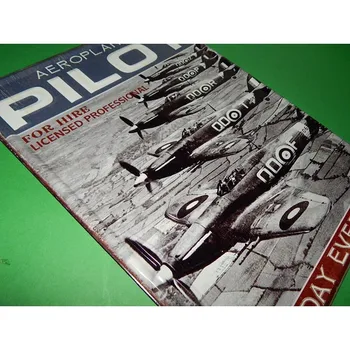 

Poster sheet METAL decoration wall aviation Vintage decor plate for room wall, living room, bar, garage