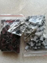 Juego de bandas de lijado de cebra para manicura y pedicura, máquina pulidora eléctrica, removedor de uñas, 1 Juego, #180 #240